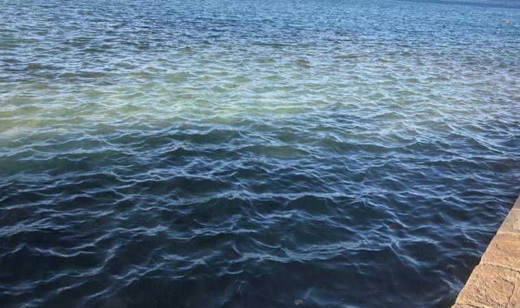 Datça’da atık su borusu patladı, denizin rengi değişti