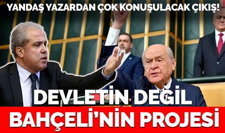 Yandaş yazar Şamil Tayyar'dan 'Abdullah Öcalan' açıklaması: 'Devletin değil Bahçeli'nin projesidir'