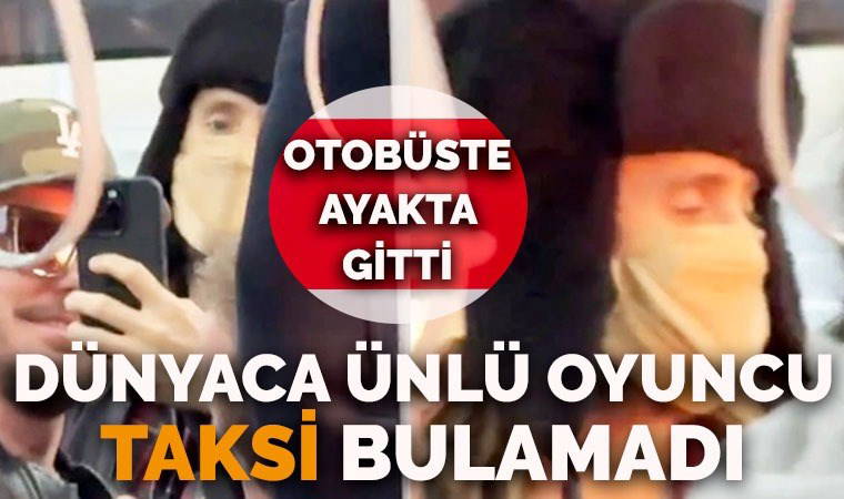 Hollywood yıldızı Jared Leto İstanbul'da belediye otobüsünde görüntülendi