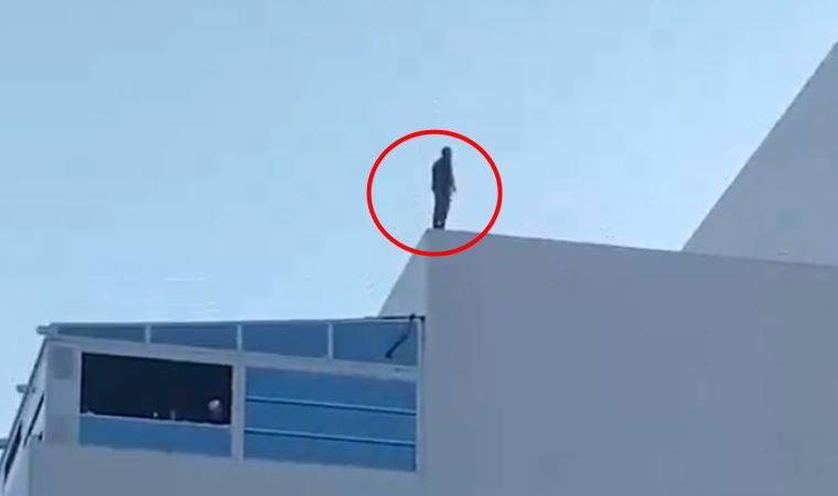 TBMM'de hareketli anlar: Binanın çatısına çıkıp intihara kalkıştı