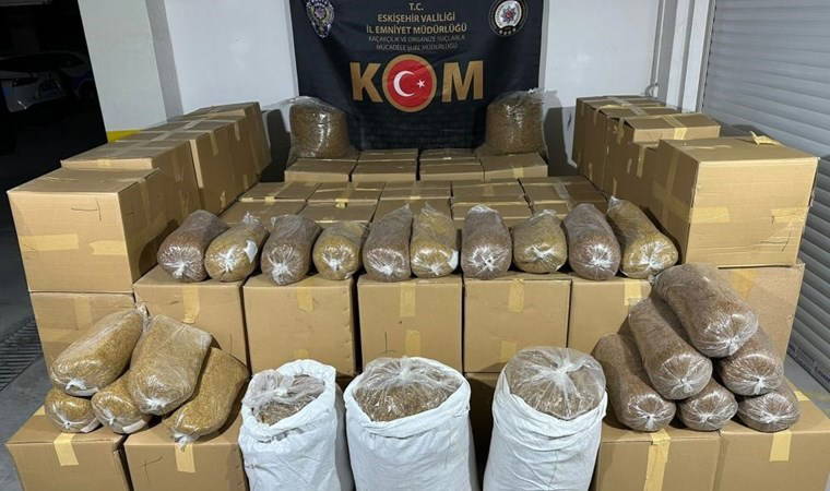 Piyasa değeri 400 bin TL... 2 ton tütün ele geçirildi!