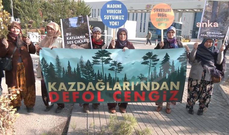 Kazdağları köylüleri Danıştay önünde