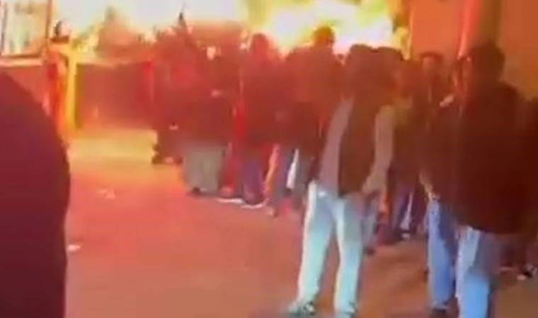 Cezaevinden tahliye olan kişiye 'maganda' kutlaması