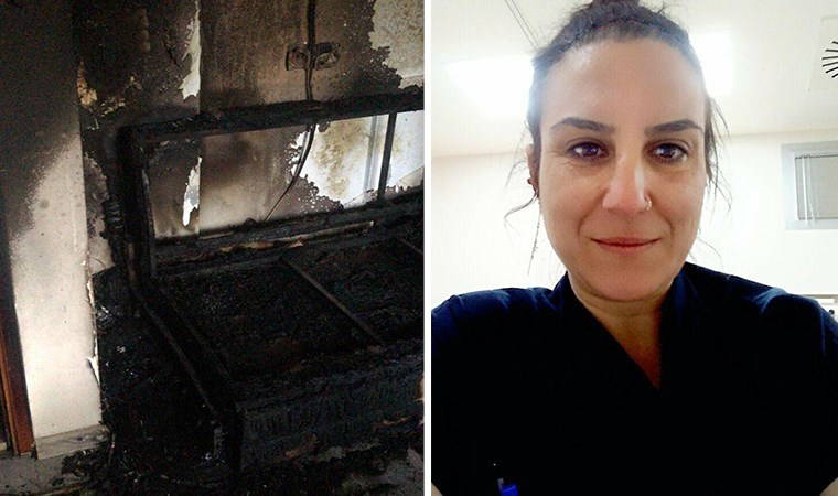 Manisa'da yürek yakan olay: Dilek hemşire, evinde çıkan yangında yaşamını yitirdi