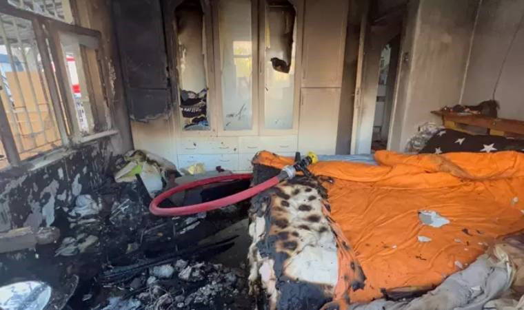 Müstakil evde yangın çıktı, mahsur kalan köpeği itfaiye kurtardı