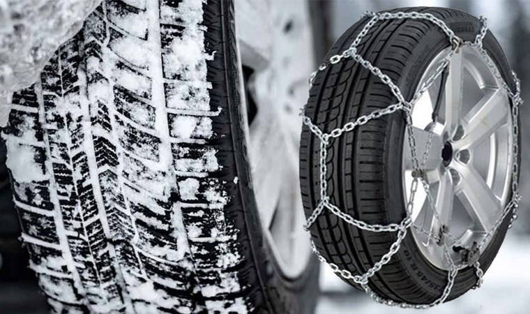 Kar yağışıyla birlikte lastikçilerin yoğunluğu arttı