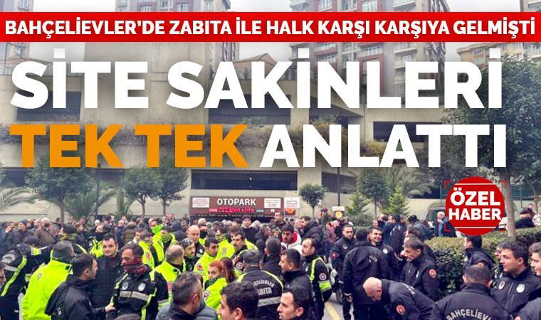 AKP'li Bahçelievler Belediyesi ile site sakinleri otopark nedeniyle karşı karşıya geldi...