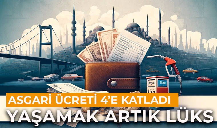İstanbul’da yaşam maliyeti asgari ücreti 4'e katladı: 10 ayda 20 bin liralık enflasyon artışı!
