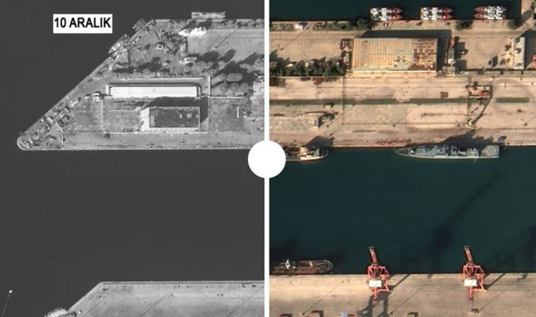 Rus gemileri Suriye'den ayrıldı mı? Uydu görüntüleri yayınlandı...