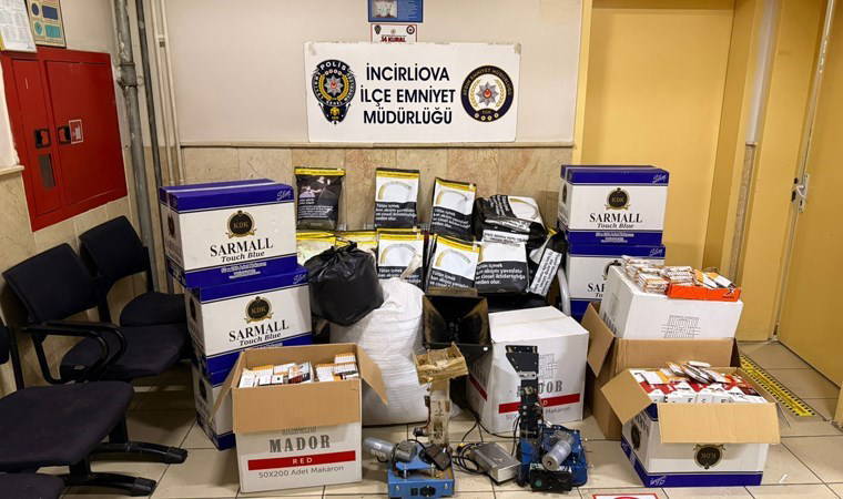 İncirliova'da eve operasyon: 'Kaçak sigara' baskını yapıldı