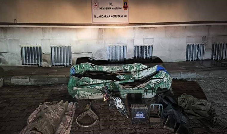 Nevşehir'de kaçak balık avına suçüstü: 2 kişi yakalandı