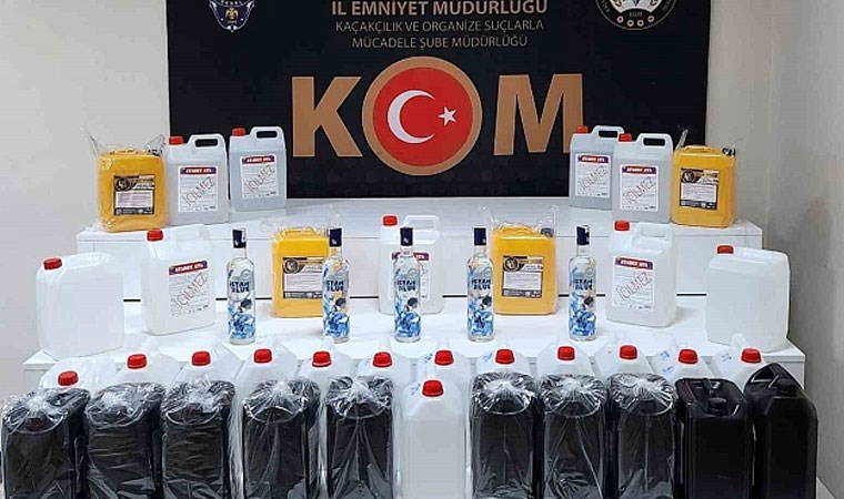 Elazığ'da sahte içki operasyonu: 190 litre kaçak etil alkol ele geçirildi