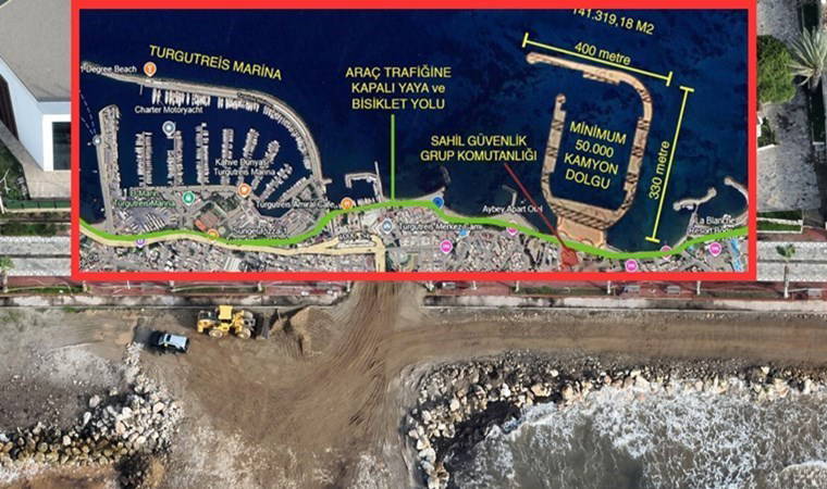 Askeri liman projesinin inşaatı tepkilere karşın hızla sürüyor: Turgutreis’te acele var