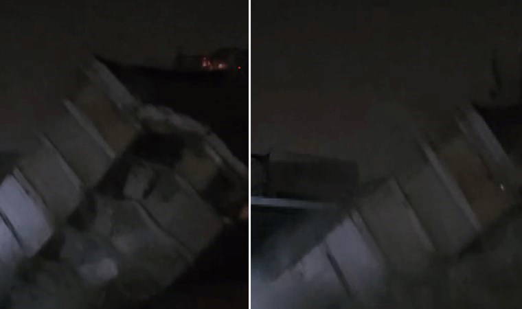 Hatay'da 6 katlı hastane kağıt gibi yıkıldı!