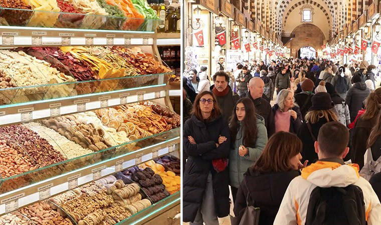 2025'e saatler kala Eminönü'nde yoğunluk!