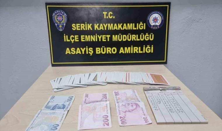 Antalya’da kumar ve tombala operasyonu