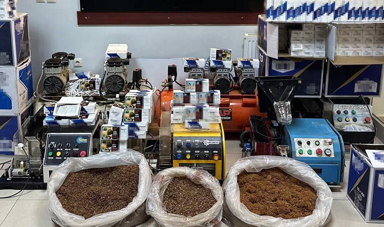 Malatya'da 'kaçakçılık' operasyonu: 44 bin adet bandrolsüz makaron, 20 kilogram kıyılmış tütün...