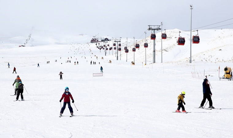 Kayak merkezlerinde en fazla kar kalınlığı Hakkari'de ölçüldü (01 Şubat 2024)