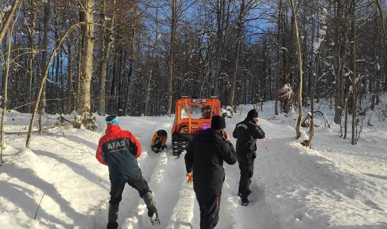 Ormanda birbirlerini kaybettiler... Donarak hayatını kaybetti!