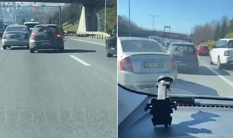 O anlar kaydedildi... Beykoz'da 'yol verme' tartışması