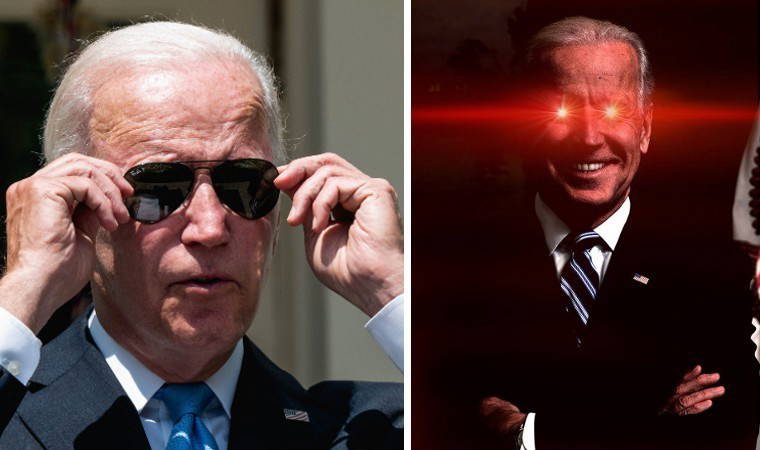 ABD Başkanı Biden'dan 'lazer'li paylaşım