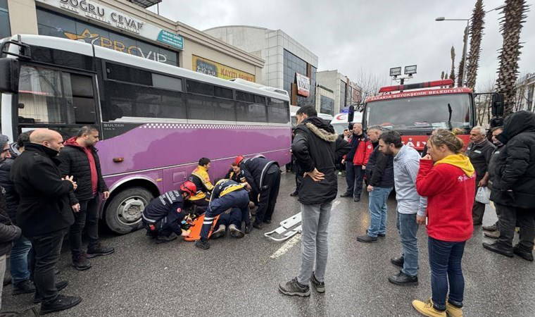 Feci kazanın görüntüleri ortaya çıktı: Otobüs kadının üzerinden böyle geçmiş!