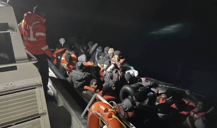 Çanakkale'de açıklarında onlarca kaçak göçmen yakalandı!