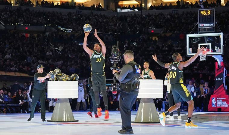 NBA All-Star Yetenek Yarışmasının galibi Team Pacers!