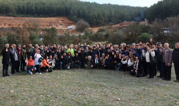 Yurttaş beton santraline karşı eylemde