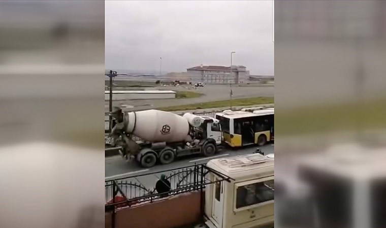 Sultangazi'de beton mikserinin İETT otobüsüne çarptı: 5 yaralı