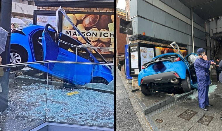 Direksiyon hakimiyetini kaybetti: İş merkezine daldı