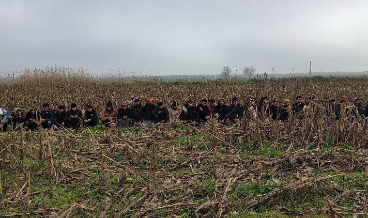 Kaçak yollarla sınırı geçmeye çalışırken yakalandılar!