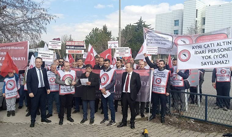 Üniversite idari personelleri tayin haklarını istiyor: ‘Verilen sözler tutulmadı’