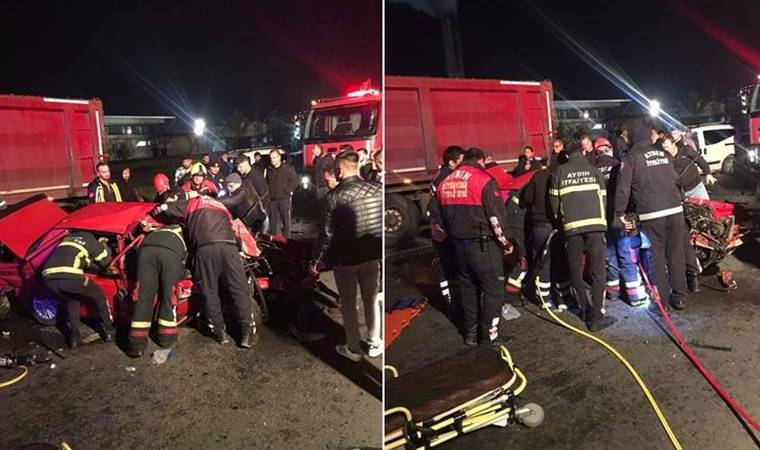 Aydın'da 3 aracın karıştığı kaza: Ölü ve yaralılar var!