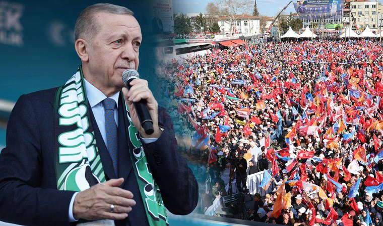 Erdoğan'ın mitinginde 'İsrail ile ticaret utancı sonlandırılsın' pankartı: Apar topar kaldırıldı!