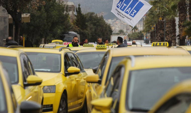 Yunanistan’da taksiciler 48 saatlik greve gitti
