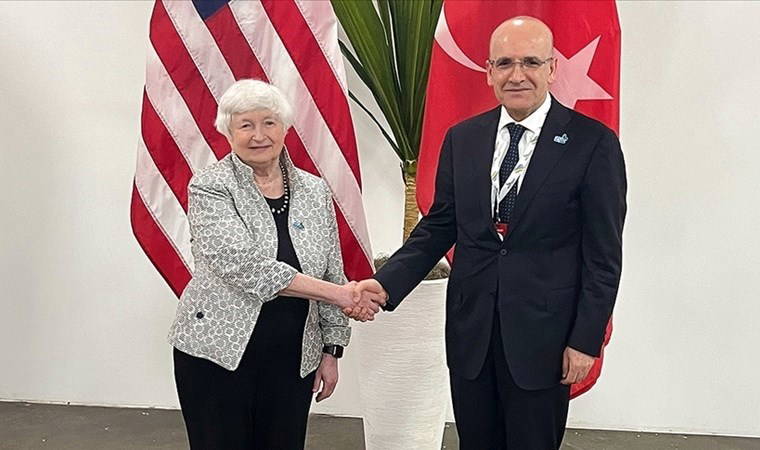 Bakan Şimşek, ABD Hazine Bakanı Yellen ile bir araya geldi