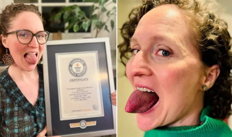 Guinness Rekorlar Kitabı'na girdi: 'Dünyanın en uzun dil çevresine sahip'