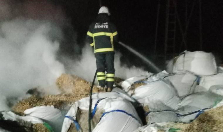 Adana'da tahıl kurutma fabrikasında korkutan yangın!