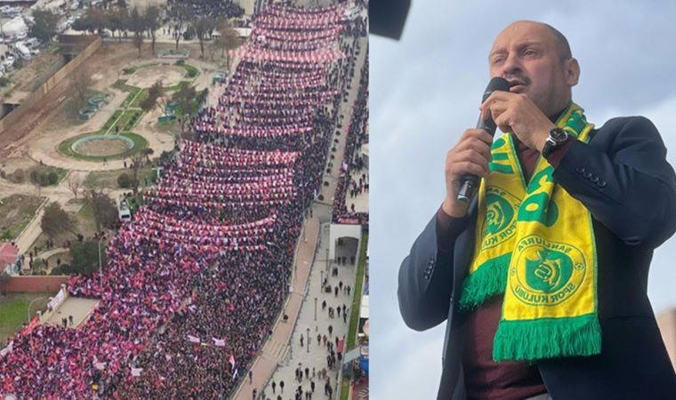AKP'den Yeniden Refah'a katılan Kasım Gülpınar'dan Şanlıurfa'da görkemli miting
