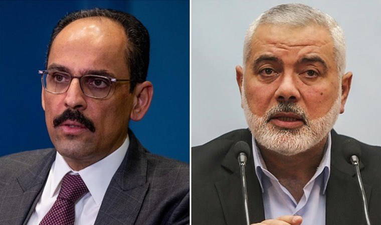 Son Dakika: MİT Başkanı Kalın, Hamas lideri Haniye'yle bir araya geldi