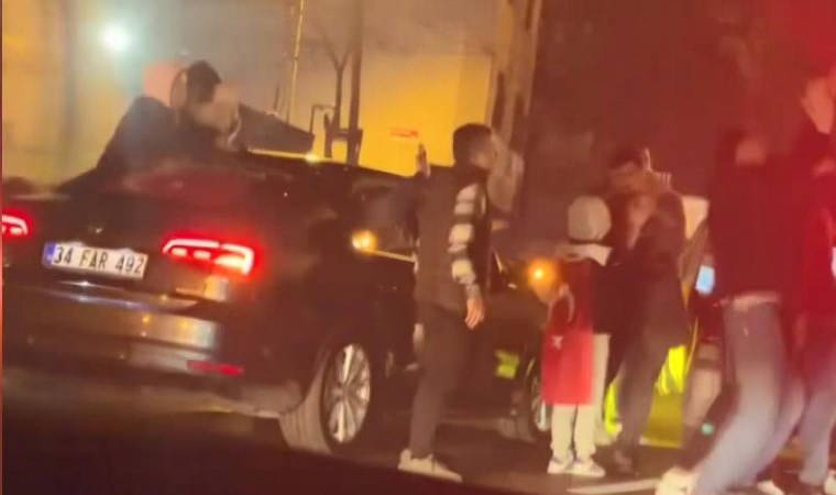 Asker uğurlama konvoyunda 'trafiği kapatıp' meşale yaktılar