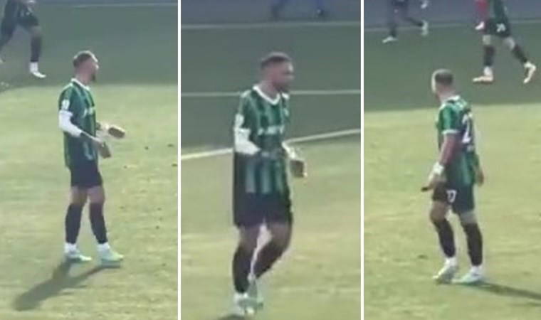 Denizlisporlu Emre Sağlık cep telefonu ile maça devam etti: Gerçek ortaya çıktı!