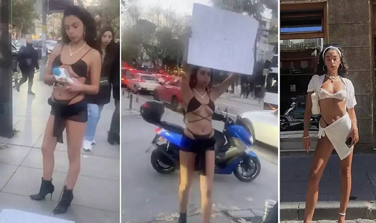 Kadıköy'de 'Memelere Özgürlük' pankartı açan fenomen Melisa Aydınalp'in 1 yıla kadar hapsi istendi