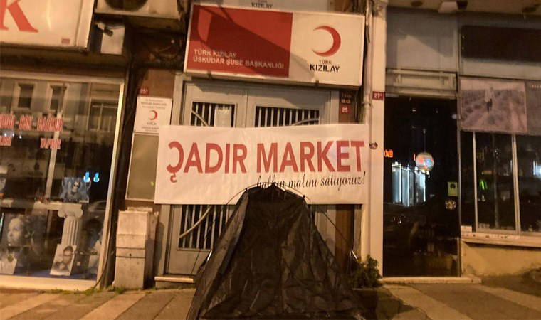 TİP'ten depremde çadır satan Kızılay'a protesto