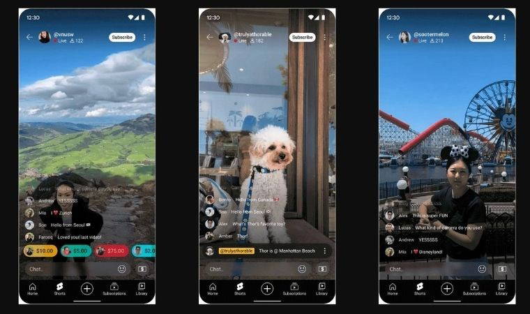 YouTube Shorts için canlı yayın özelliği geldi