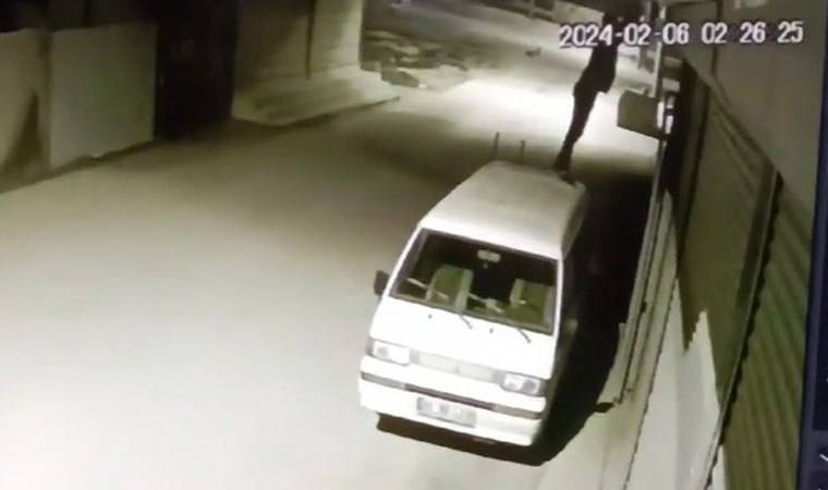 Önce inşaat malzemelerini ardından güvenlik kamerasını çaldı