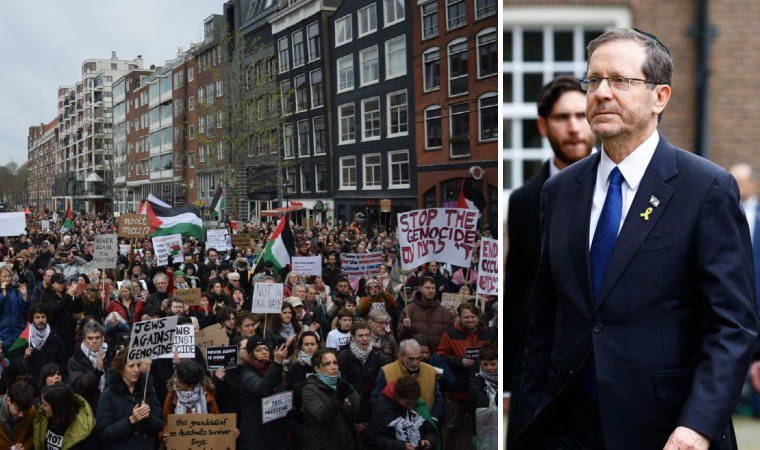 Soykırım müzesinin açılışına katıldı: Herzog'a protesto