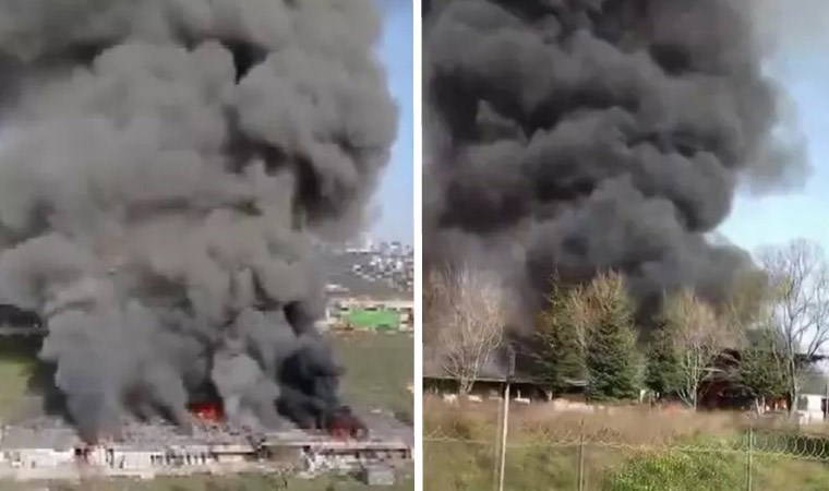 Tuzla’da fabrika yangını! 1 saatte söndürüldü...