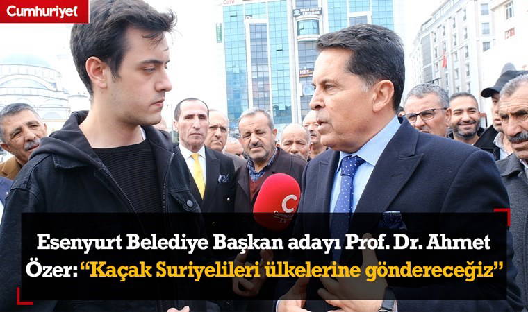 Esenyurt Belediye Başkan adayı Prof. Dr. Ahmet Özer Cumhuriyet Tv’ye konuştu